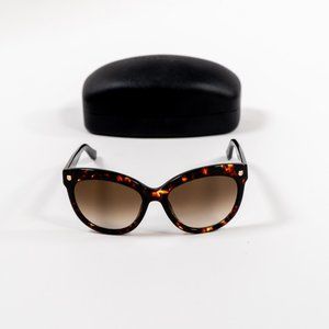 Salvatore Ferragamo Women's Cat Eye Sunglasses SF675S Tortoise Brown Gradient